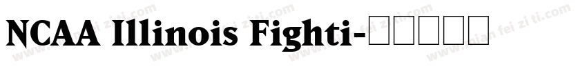 NCAA Illinois Fighti字体转换